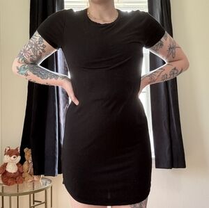 Classic Black T-Shirt Dress